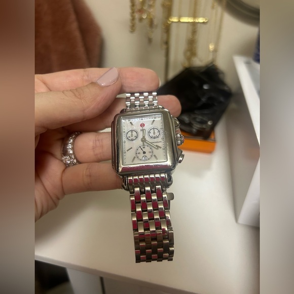 Michele watch + extra watch strap & dust bag. new battery! - Picture 4 of 11